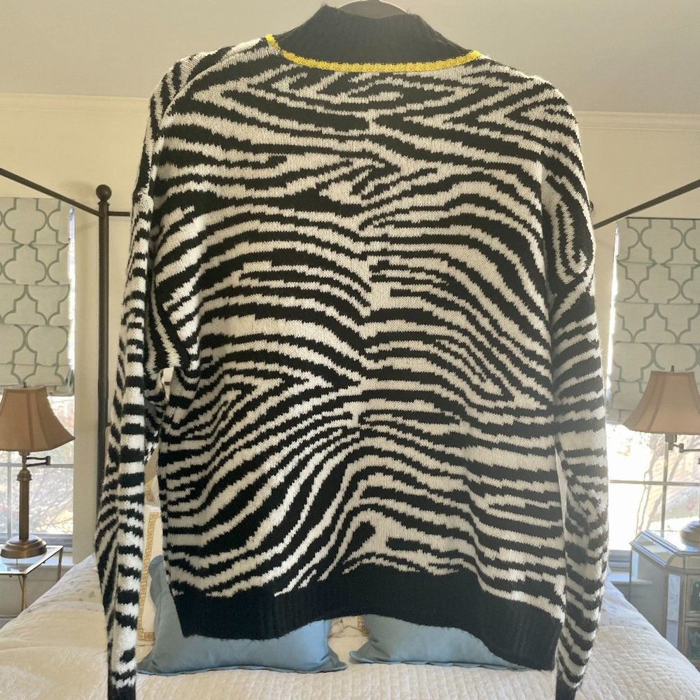 Zebra Print Pullover Sweater